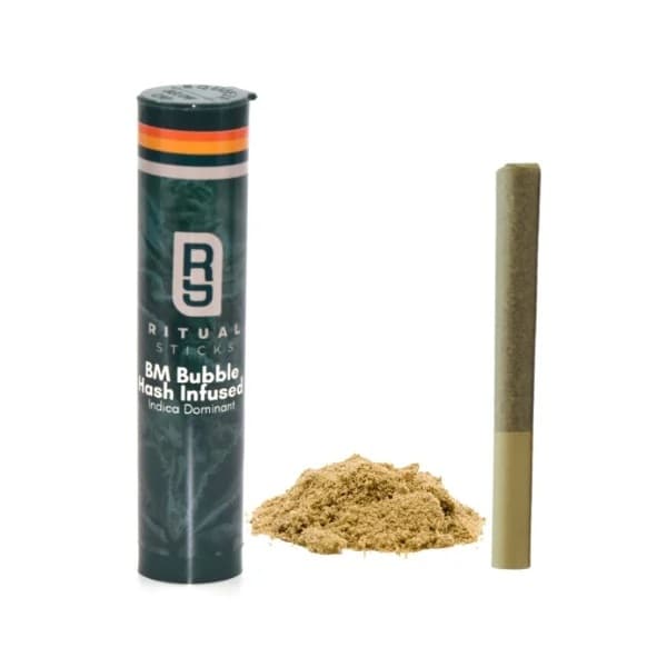Black Mamba Bubble Hash Infused