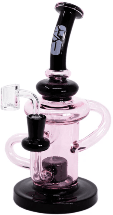 Shatter Recycler W/banger Pink