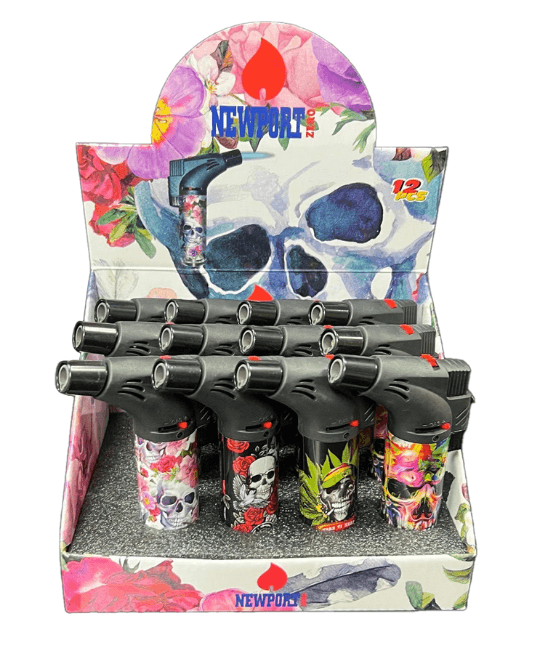 Windproof Torch Lighter Skulls