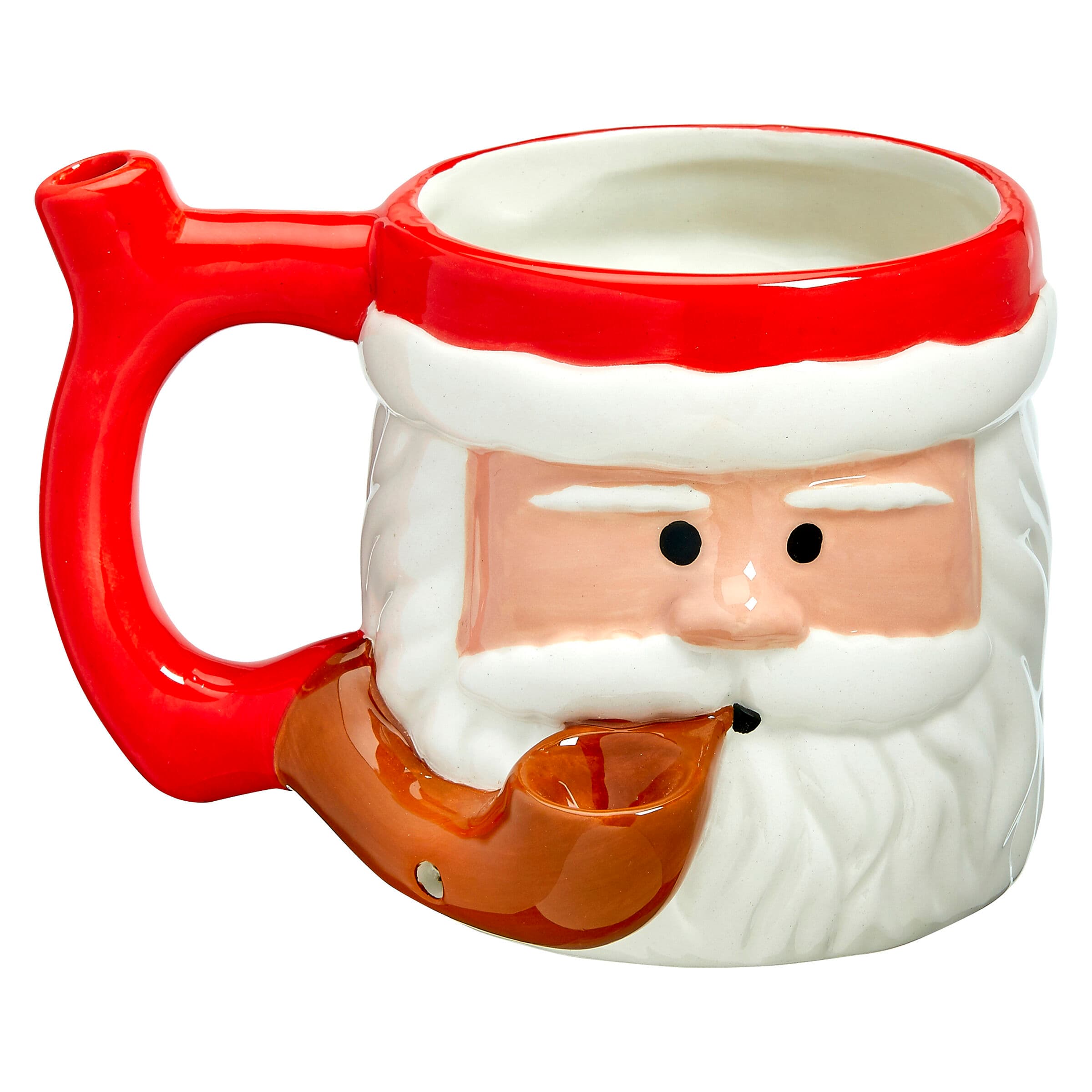 Ceramic Mug Pipe Santa Claus