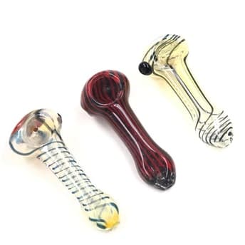 Stripes Glass Hand Pipes