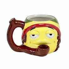 Ceramic Mug Pipe Rasta Stoner