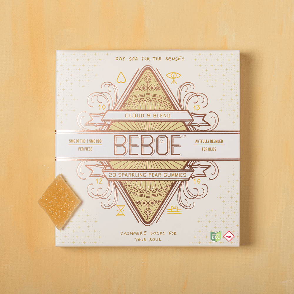 Beboe | Sparkling Pear 1:1 THC:CBG 20pk | 100mg Gummies