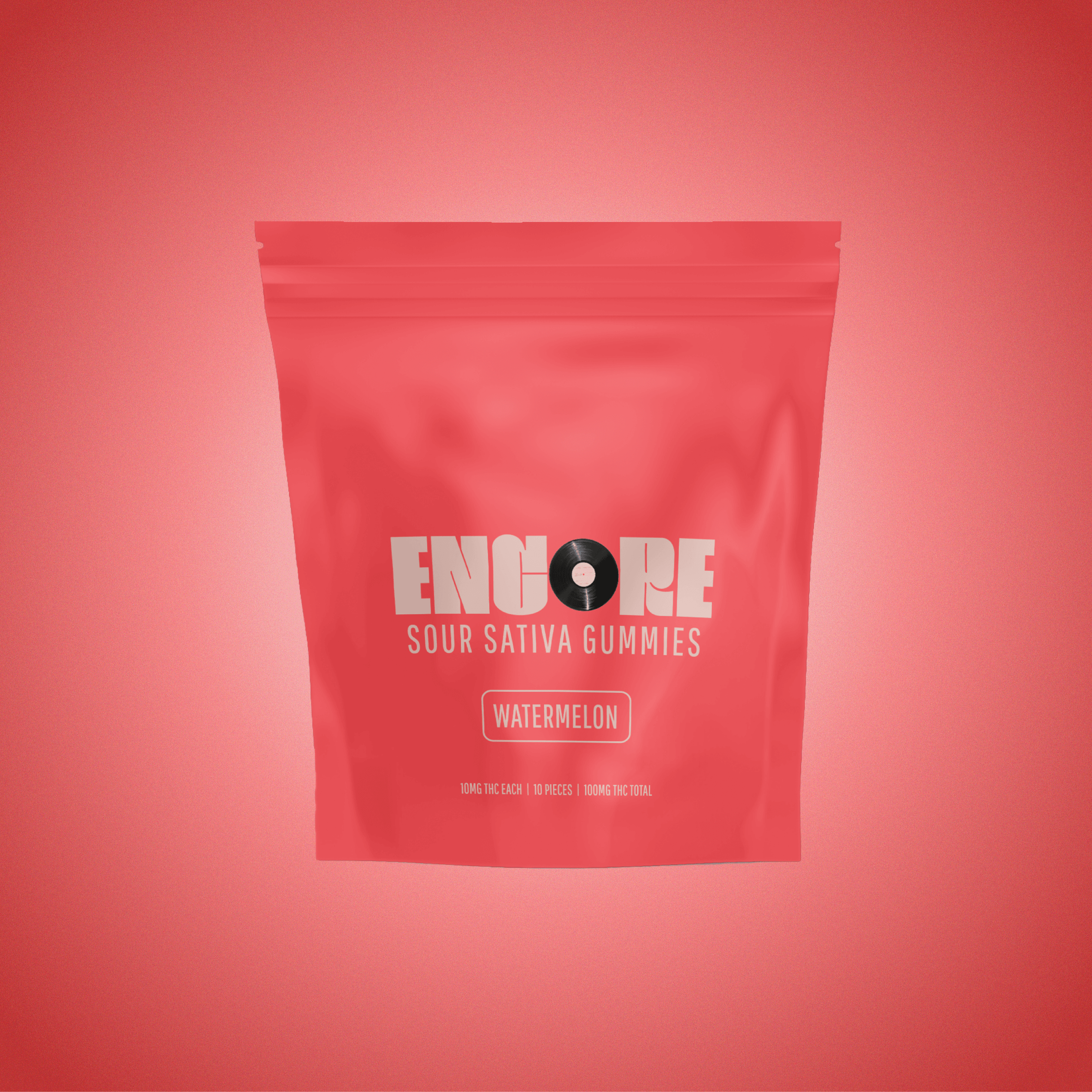 Sour Watermelon Sativa Gummies [10pk] 100mg