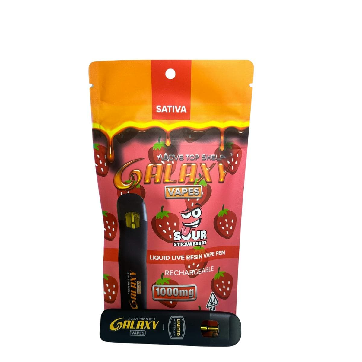 Sour Strawberry Live Resin Disposable