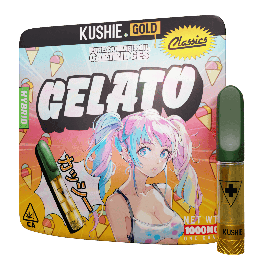 Hybrid Kushie+ Gold Vape Cartridge