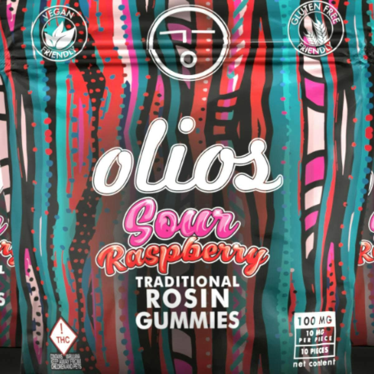 Raspberry Rosin Gummies 10ct 10mg/ea