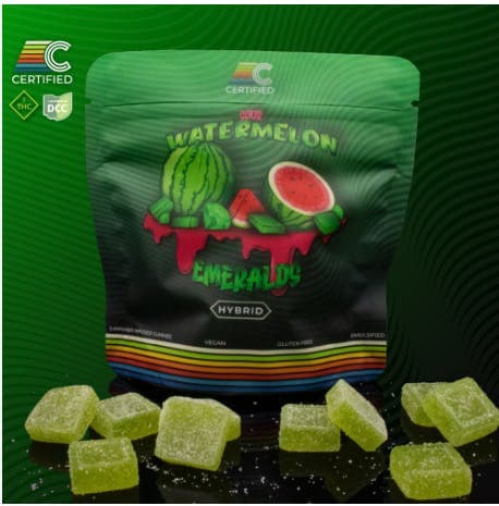 Sour Watermelon Emeralds Gummies | 10pk