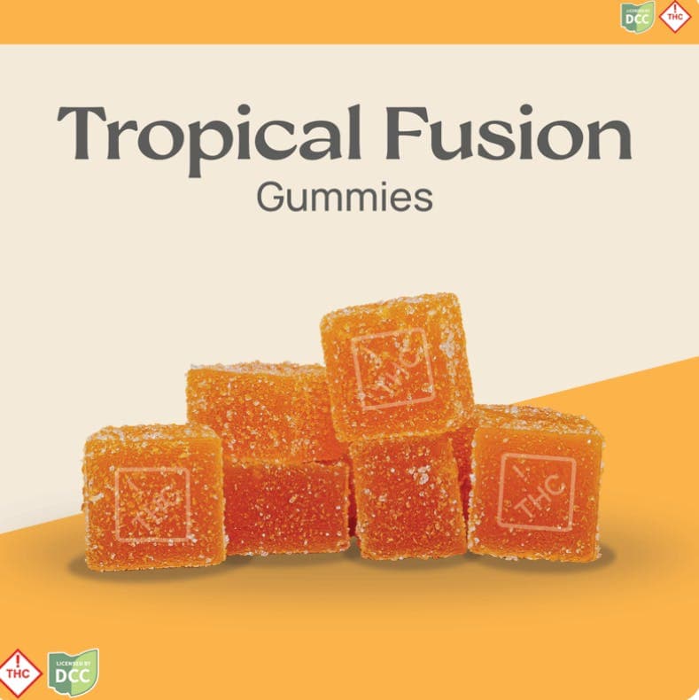 Tropical Fusion 5:1 CBD:THC Gummies | 10pk