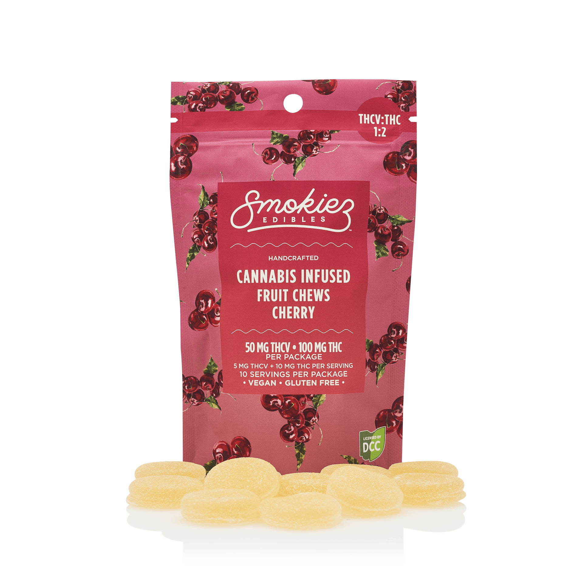 Sour Cherry 1:2 THCV 10pc | 100mg Fruit Chews