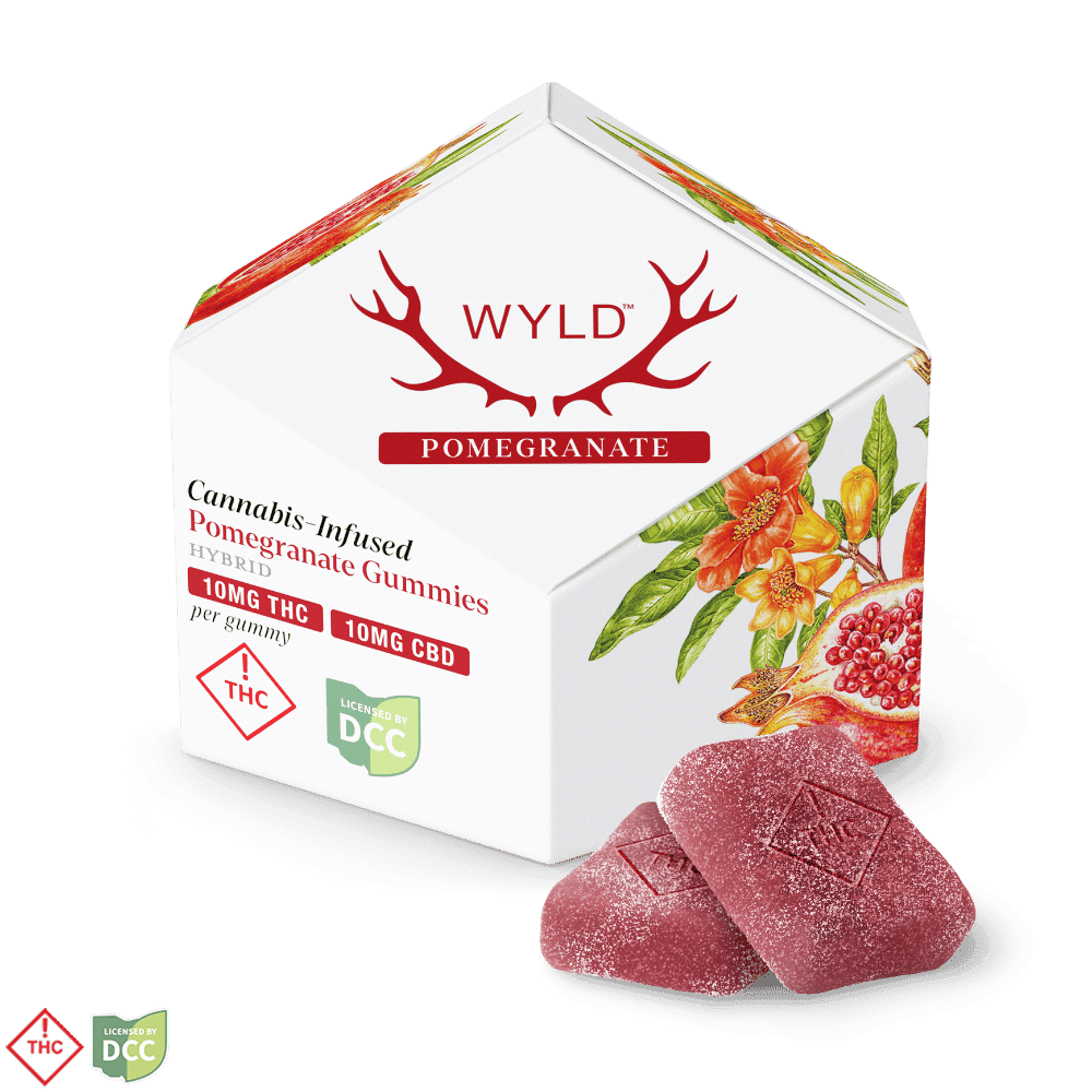 Pomegranate 1:1 CBD:THC - 100mg 10pk Gummies