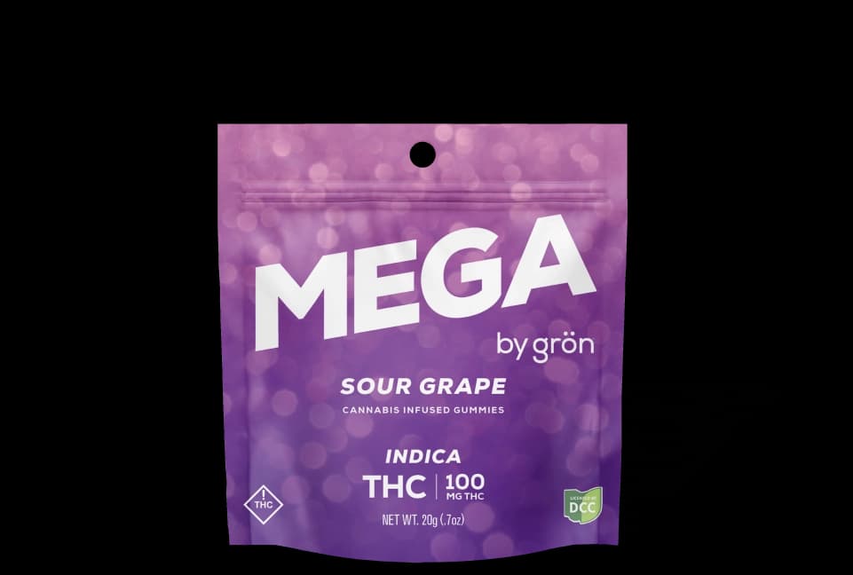 Gron - Sour Apple - Gummy Mega - 100mg 2pk