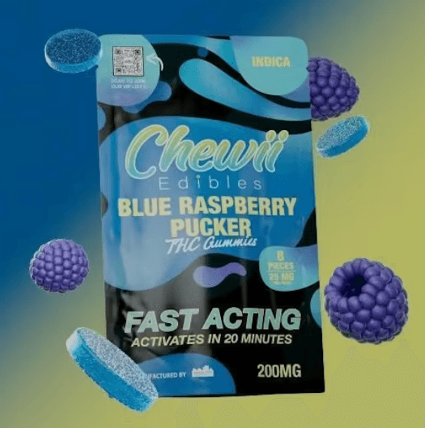 Thc Gummies Blue Razzberry Pucker