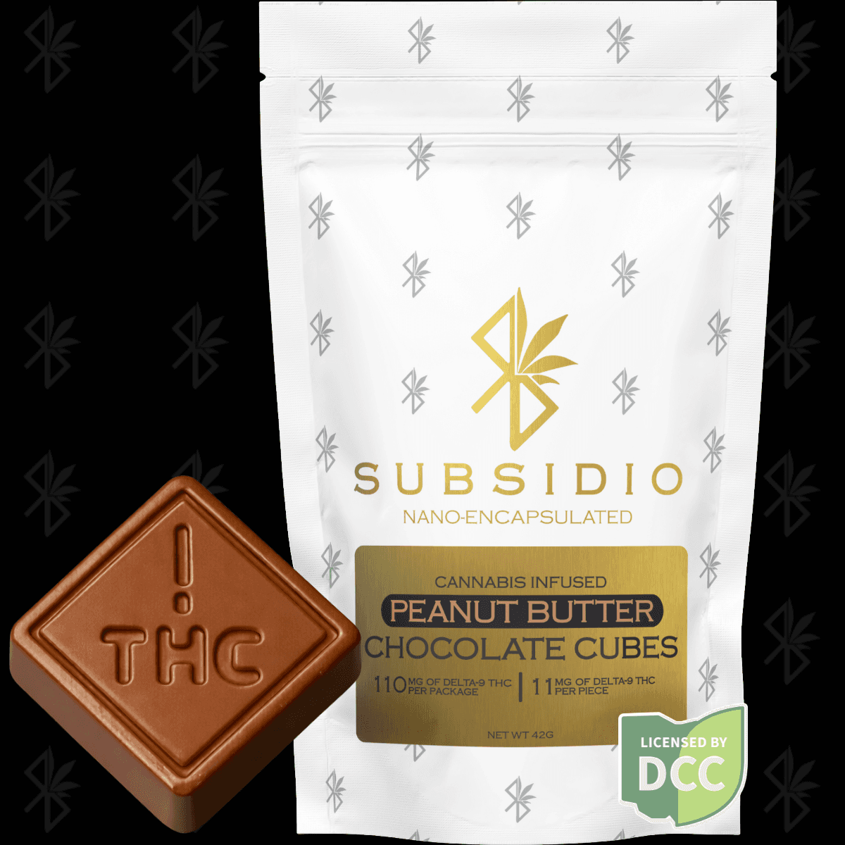 Nano Infused Peanut Butter Milk Chocolates | 10 Pack | 110mg |