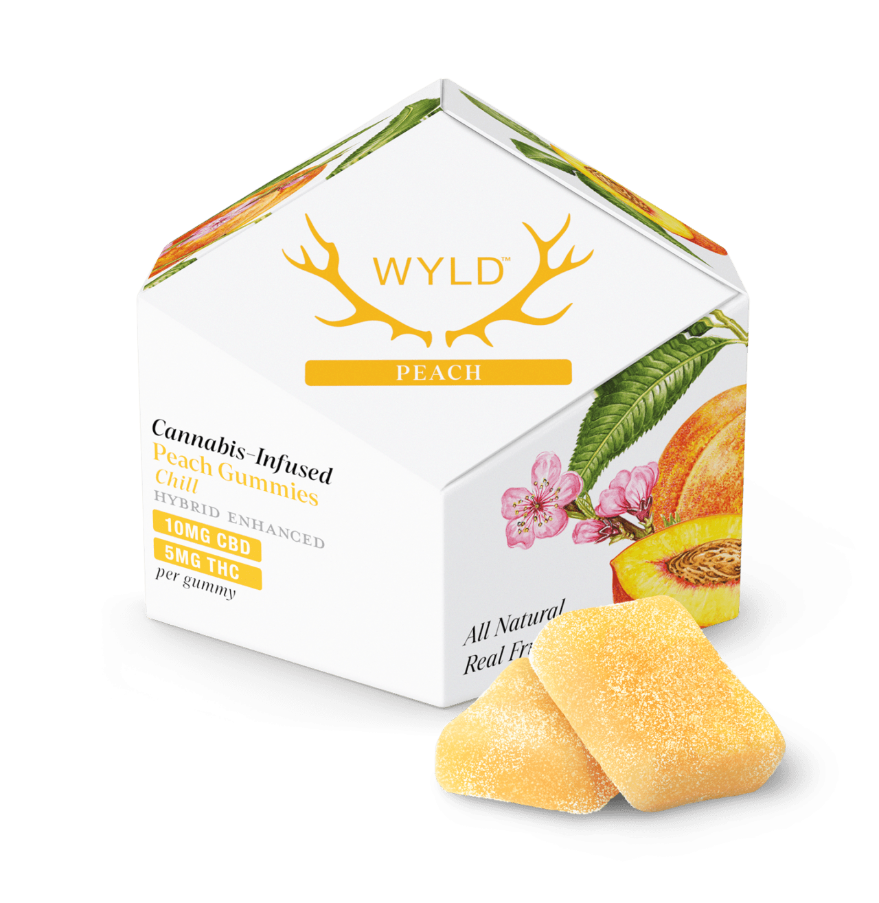 Peach 2:1 CBD:THC - Gummies - 50mg 10pk