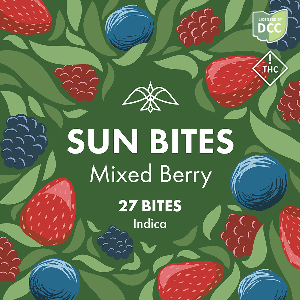 Mixed Berry Sun Bites (Indica) - Gummies - 27Pk - 550mg