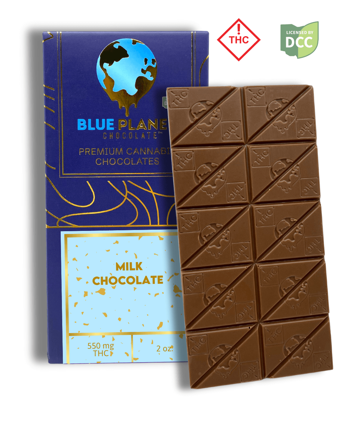 Blue Planet HIGH DOSE Milk Chocolate Bar 550mg (H)