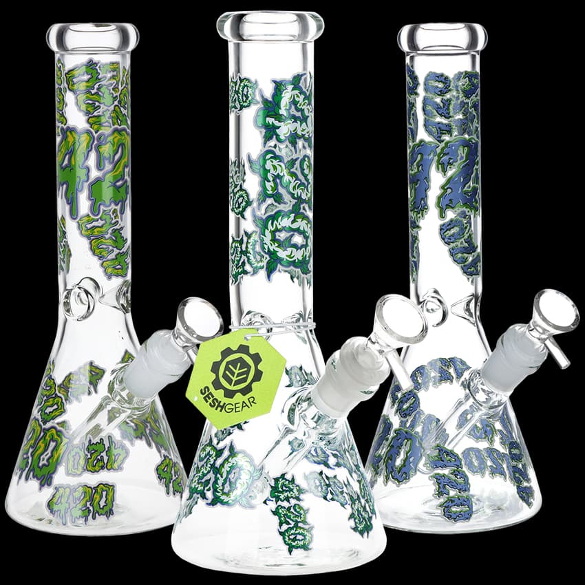 Beaker Glass Water Pipe 14mm
