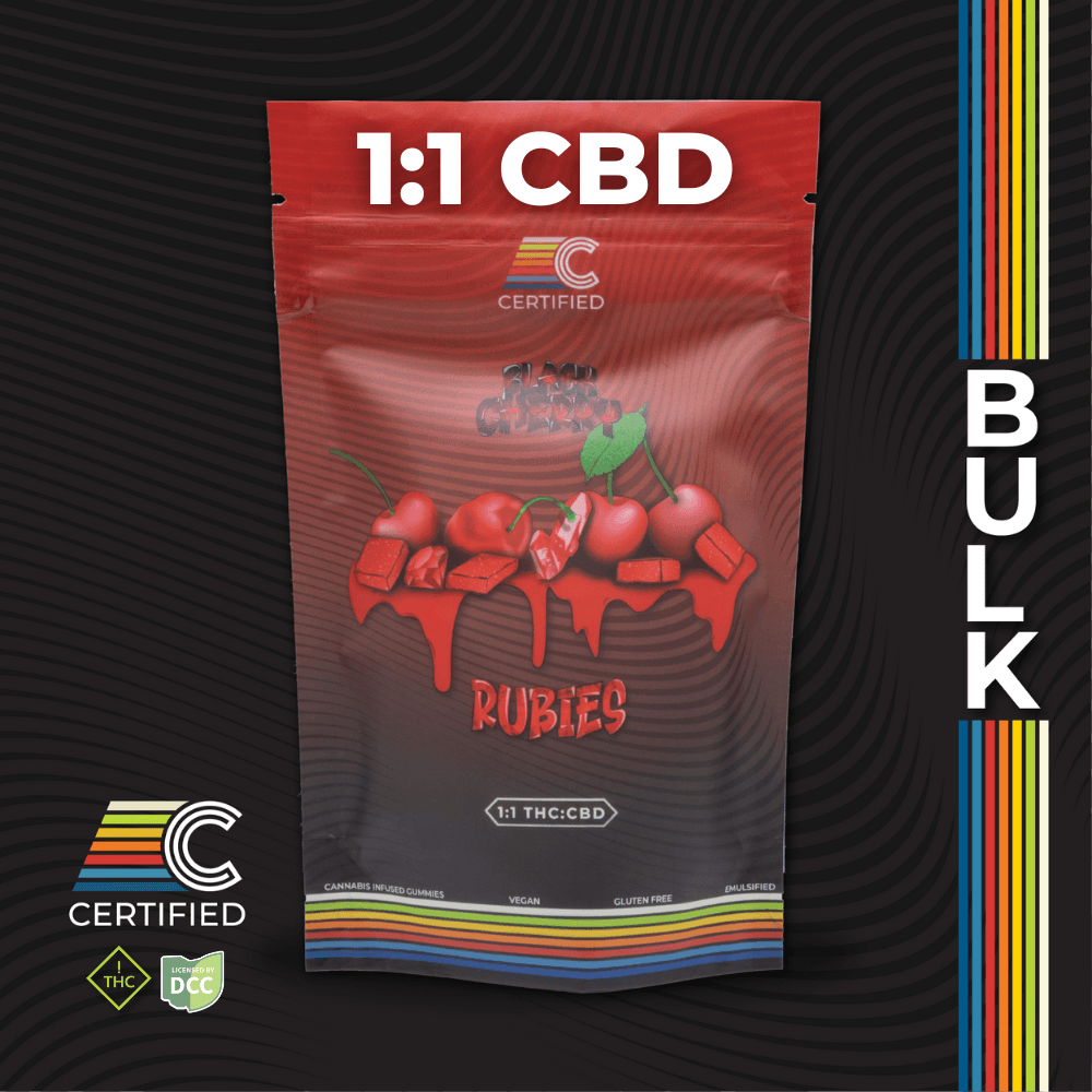 Certified: 1:1 Black Cherry Rubies - Gummies 60pk 310mg