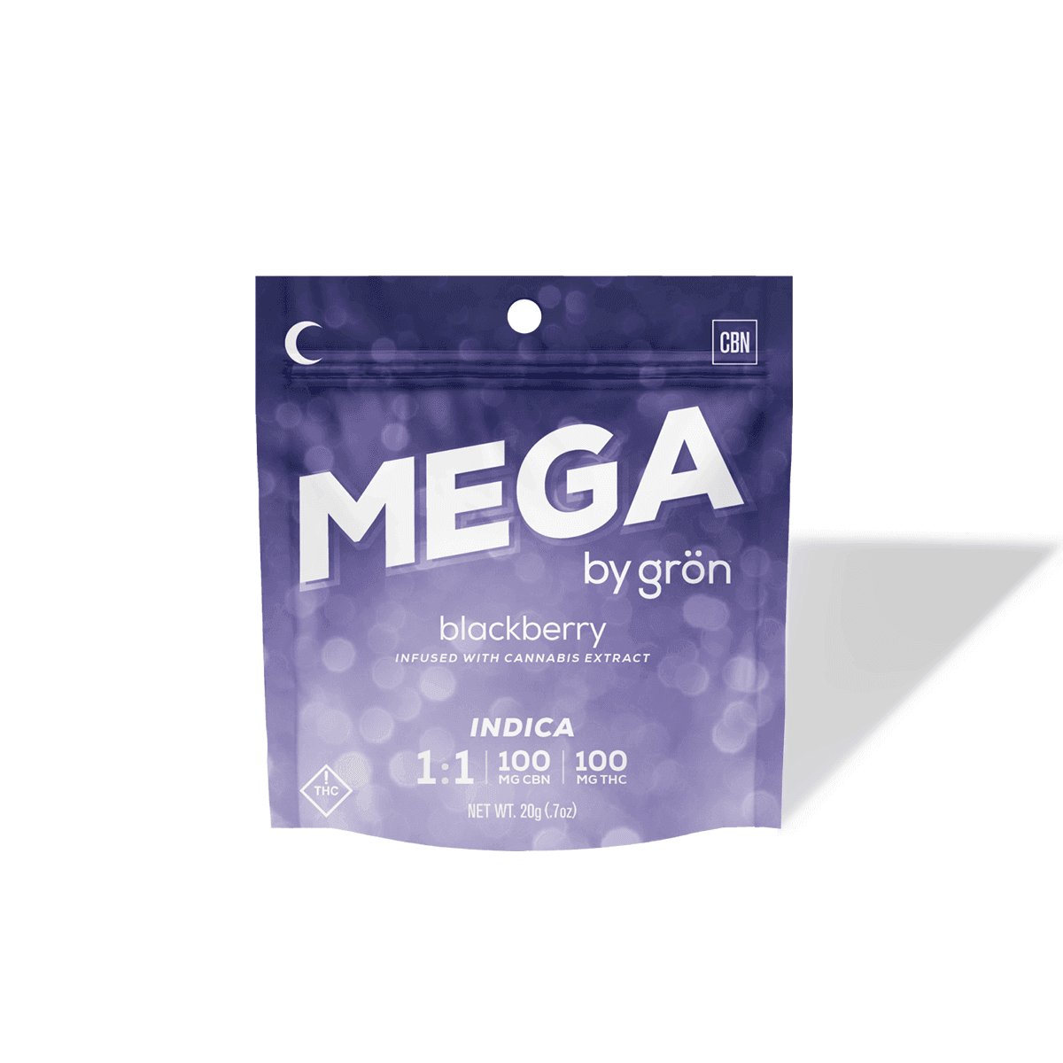 Gron: 1:1 Blackberry MEGA 10-Pack - CBN/THC - (500mg)