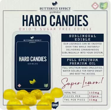 Super Lemon Hard Candies (110mg) | Butterfly Effect