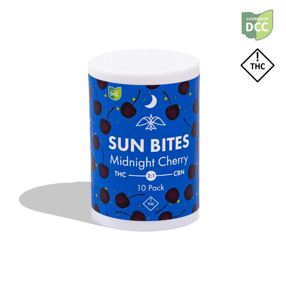 Midnight Cherry Sun Bites +CBN - 10pk - 2:1 - (100 mg THC/50 mg CBN) - Indica