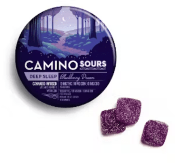 Camino Sours 100mg 1:1 CBN Gummies - Blackberry Dream 10 x 10mg
