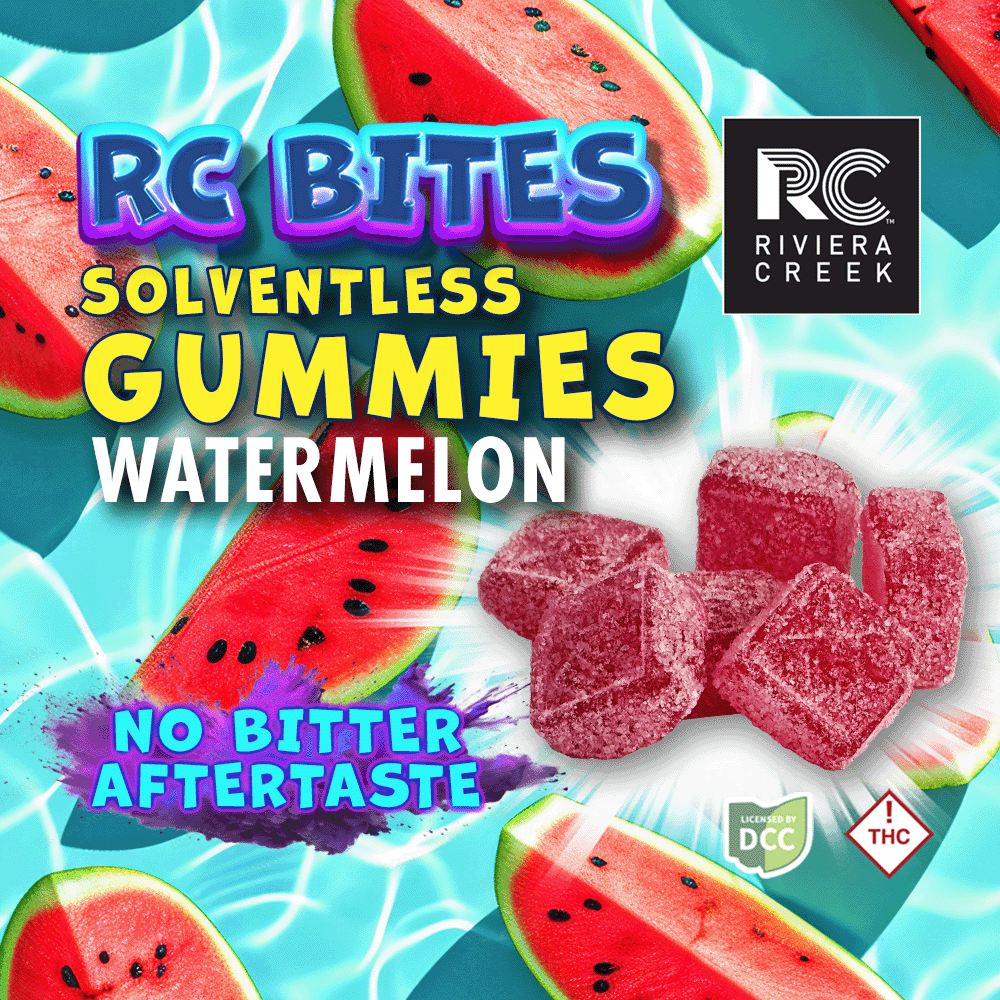 RC Bites Solventless Watermelon Gummies 100mg (10mg ea | 10-Pack)