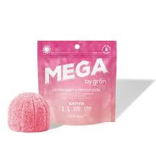 GRON GUMMY MEGA PEARL STRAWBERRY LEMONADE 1:1 (S) 100MG