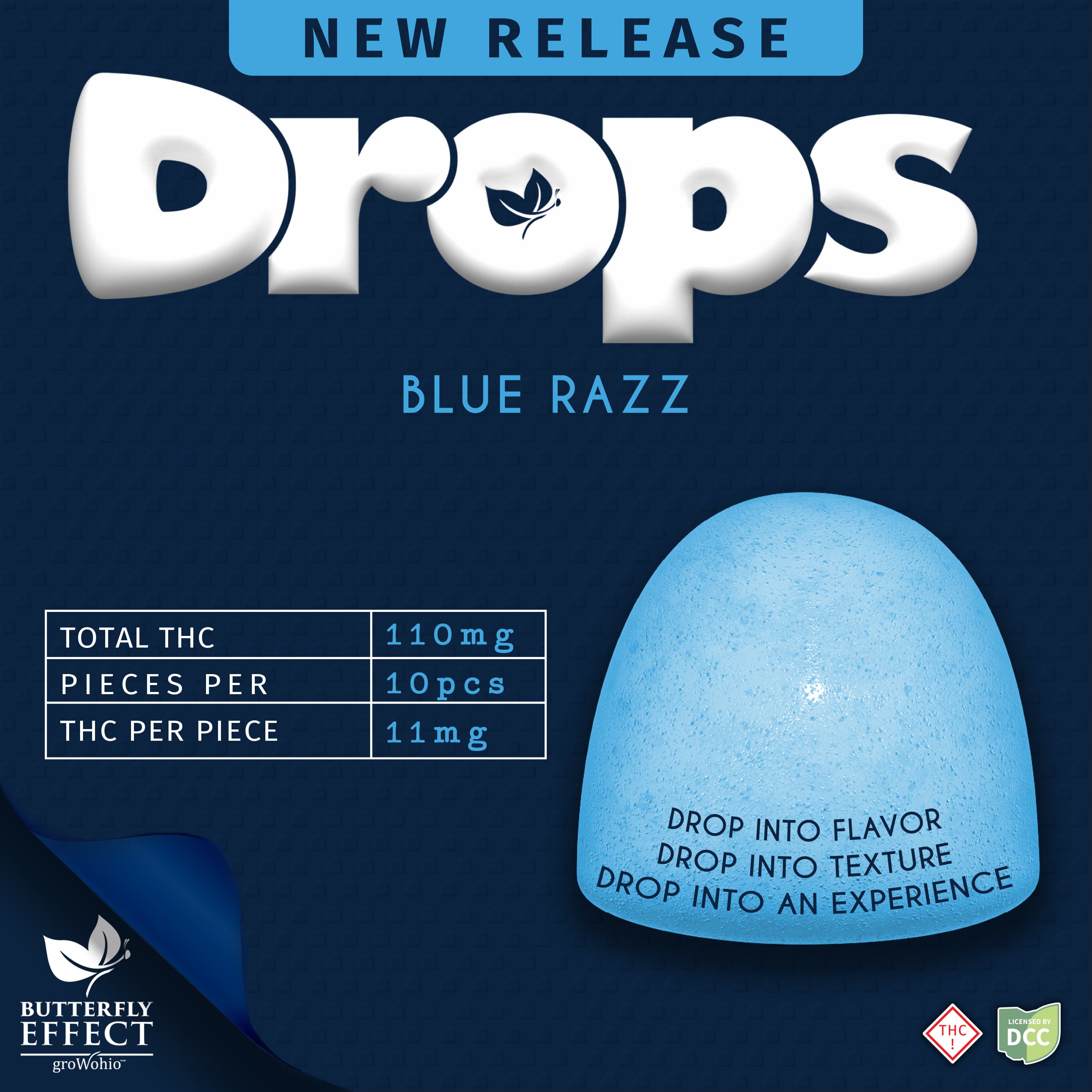 DROPS Blue Razz [110mg]