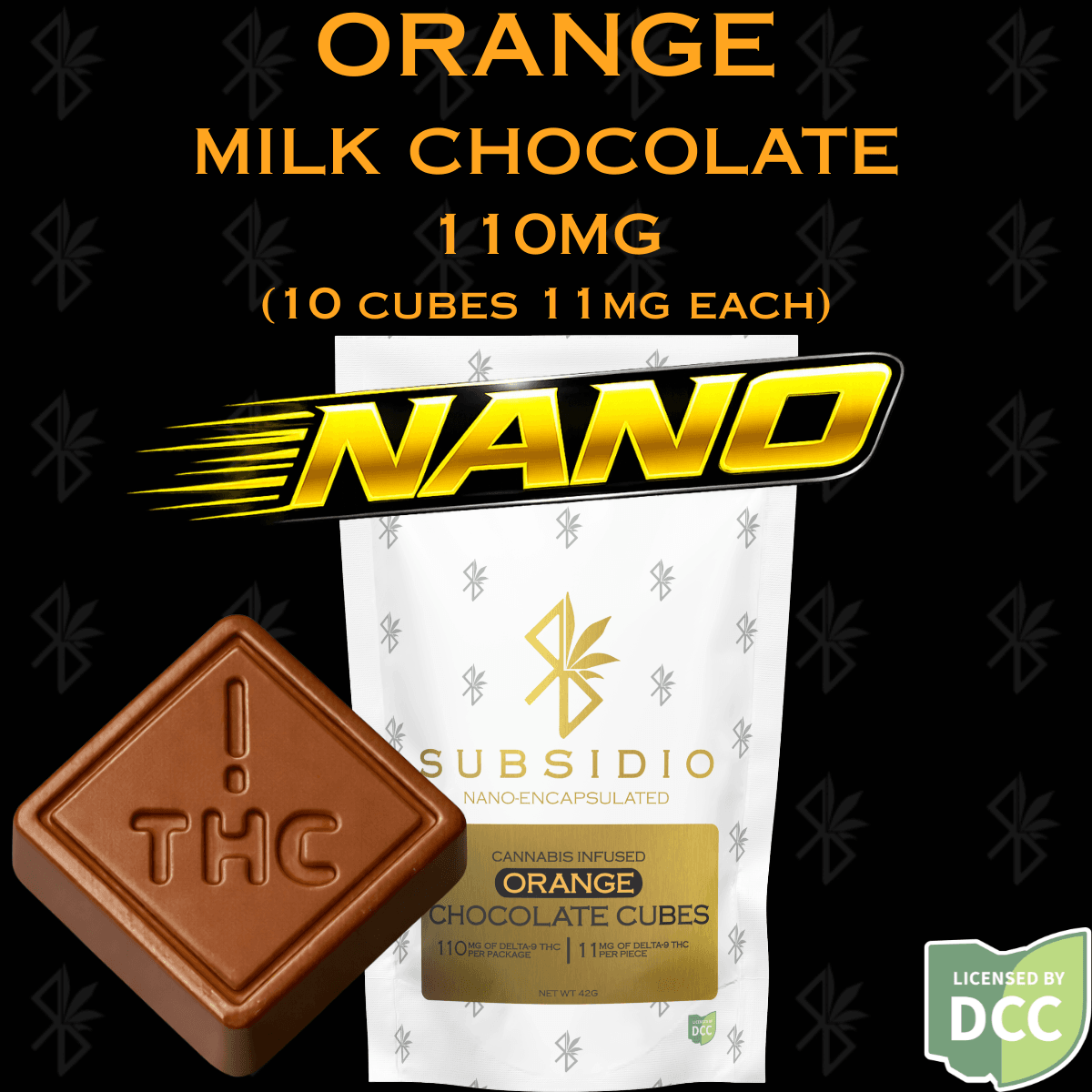 Orange 10pc | 110mg Time Chocolate
