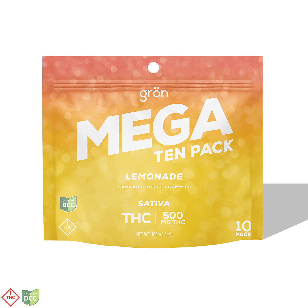 Gron - Lemonade - Gummy Mega - 500mg 10pk