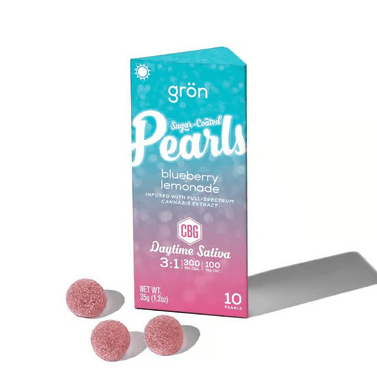 Gummies - Blueberry Lemonade Pearls 1:3 THC:CBG (2pk) (S) 20mg