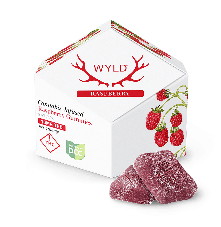 Raspberry Gummies (S) 10pk - 100mg