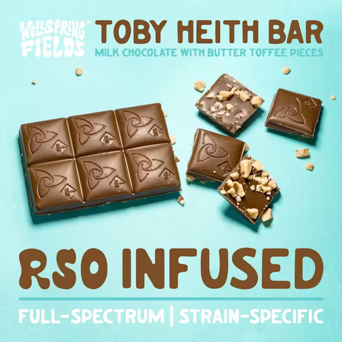 Wellspring Fields: Toby Heith - RSO Chocolate Bar 10pk 100mg