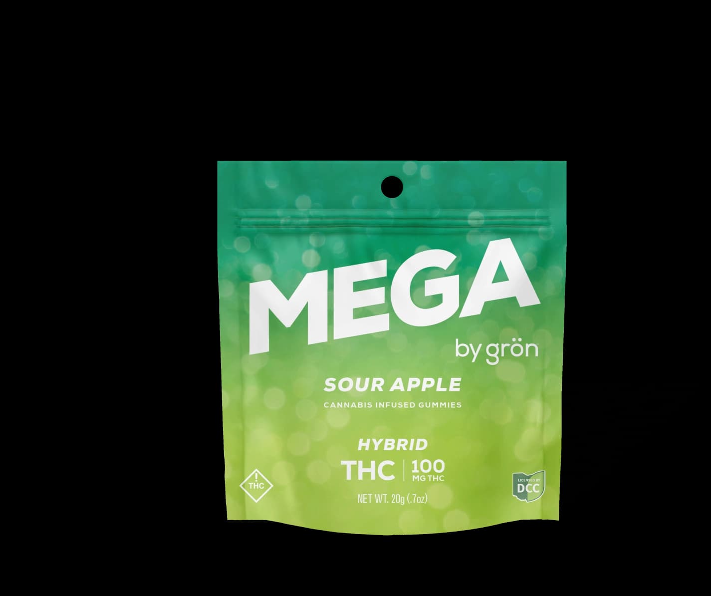 Gron - Sour Apple - Gummy Mega - 100mg [2pk]