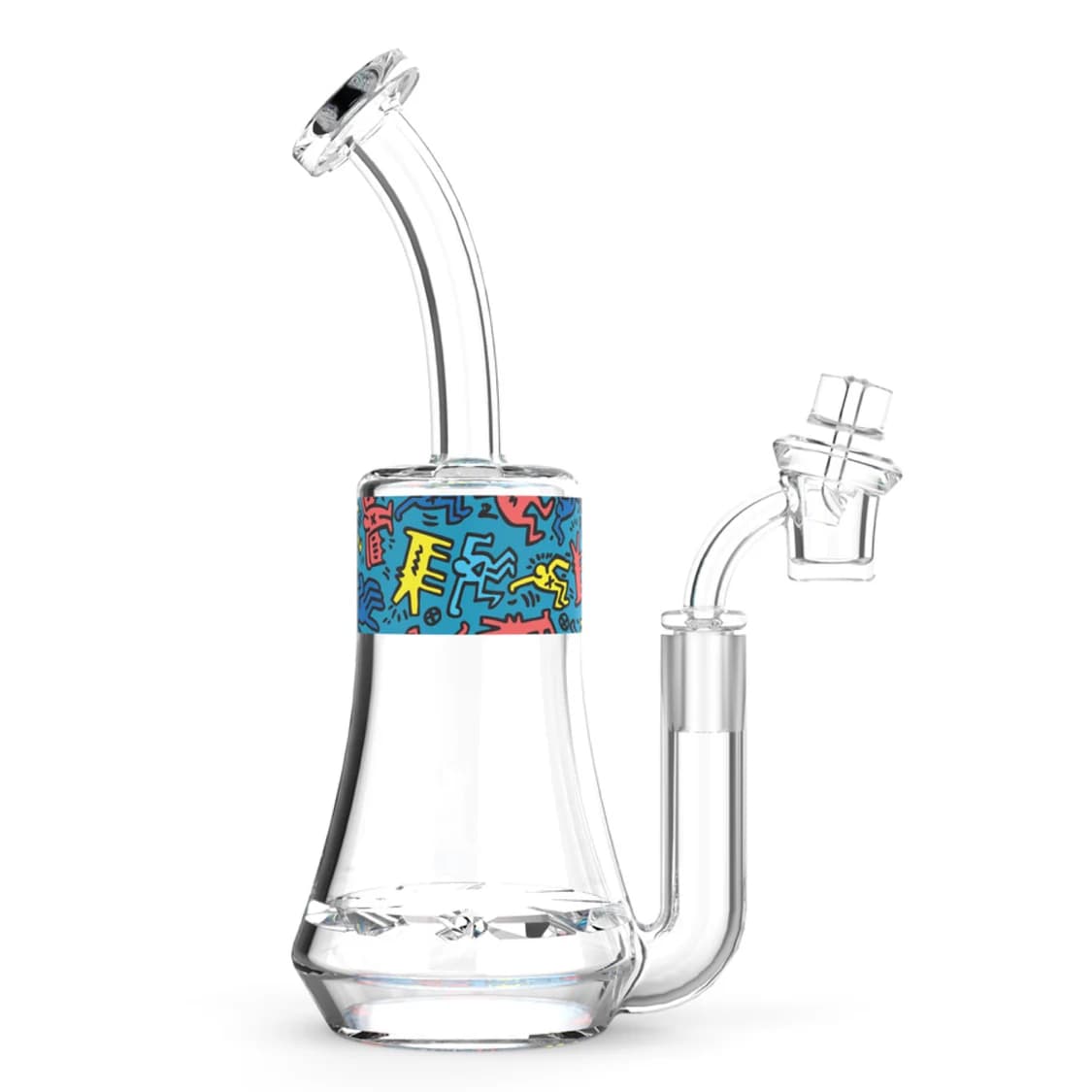 K. Glass Dab Rig Blue
