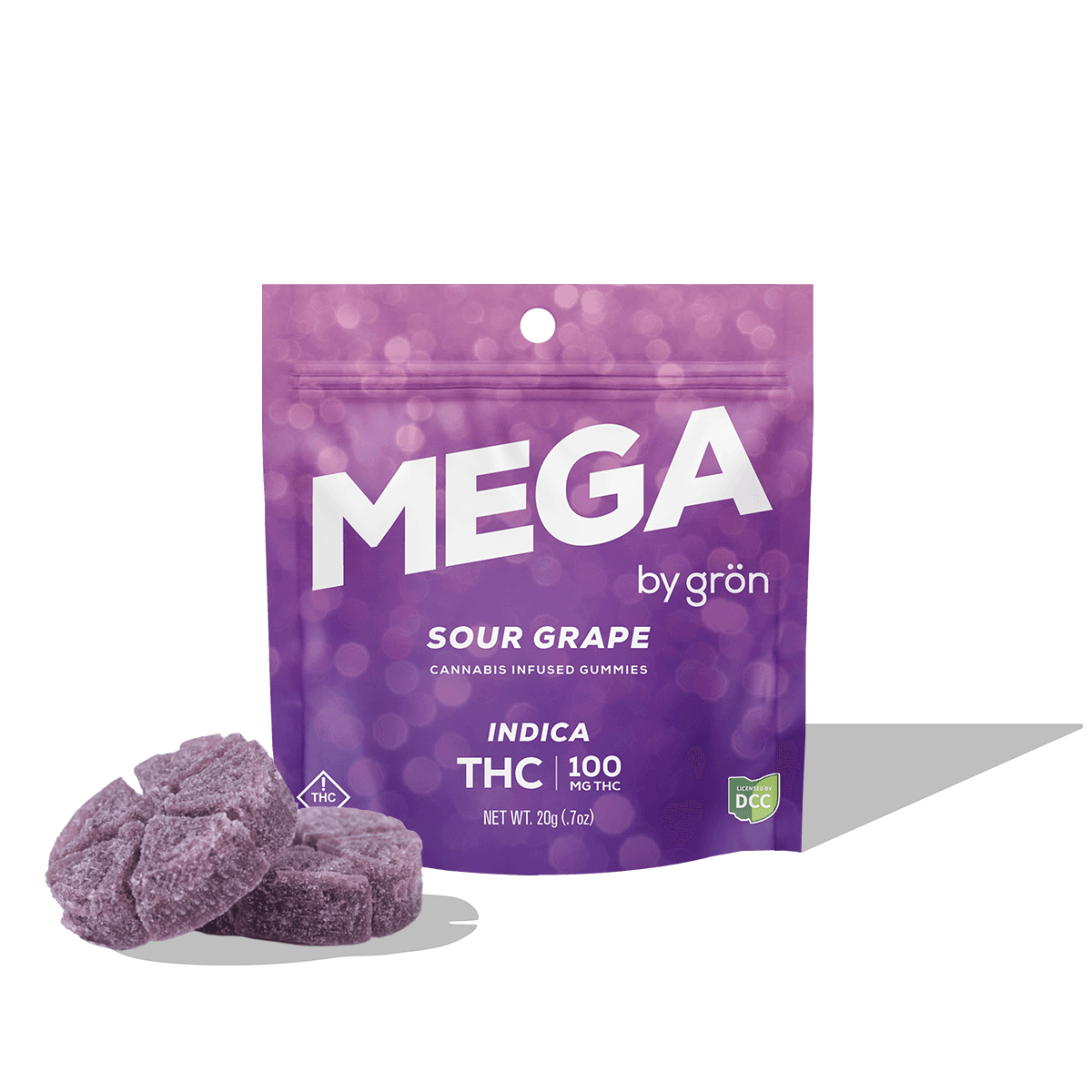 Sour Grape Mega Pearls Gummies | 10 Pack