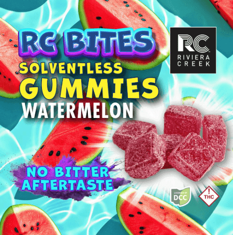 RC Bites | Watermelon 10pc | 100mg Solventless Gummies