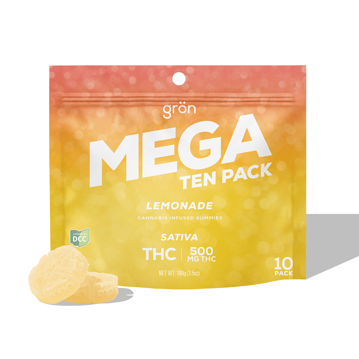 Gummies - Lemonade Mega Pearls (S) (10pk) 500mg
