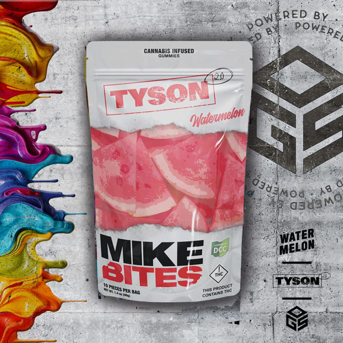 Watermelon Mike Bites | 110mg | 10pk