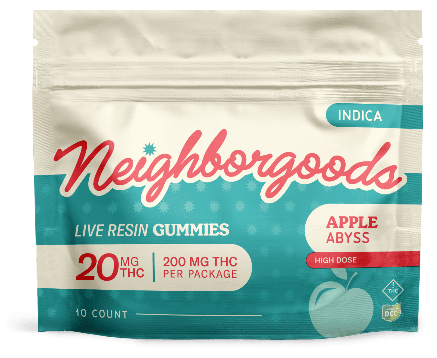 Apple Abyss - Live Resin Gummies - 200mg (10pk) - Indica