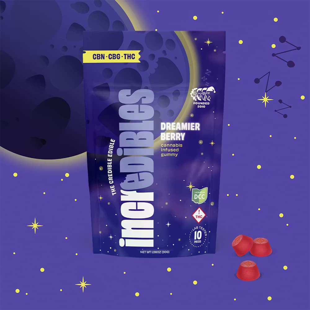 4:1:1 Dreamier Berry THC:CBN:CBG - Gummies - 220mg (10pk) - Indica