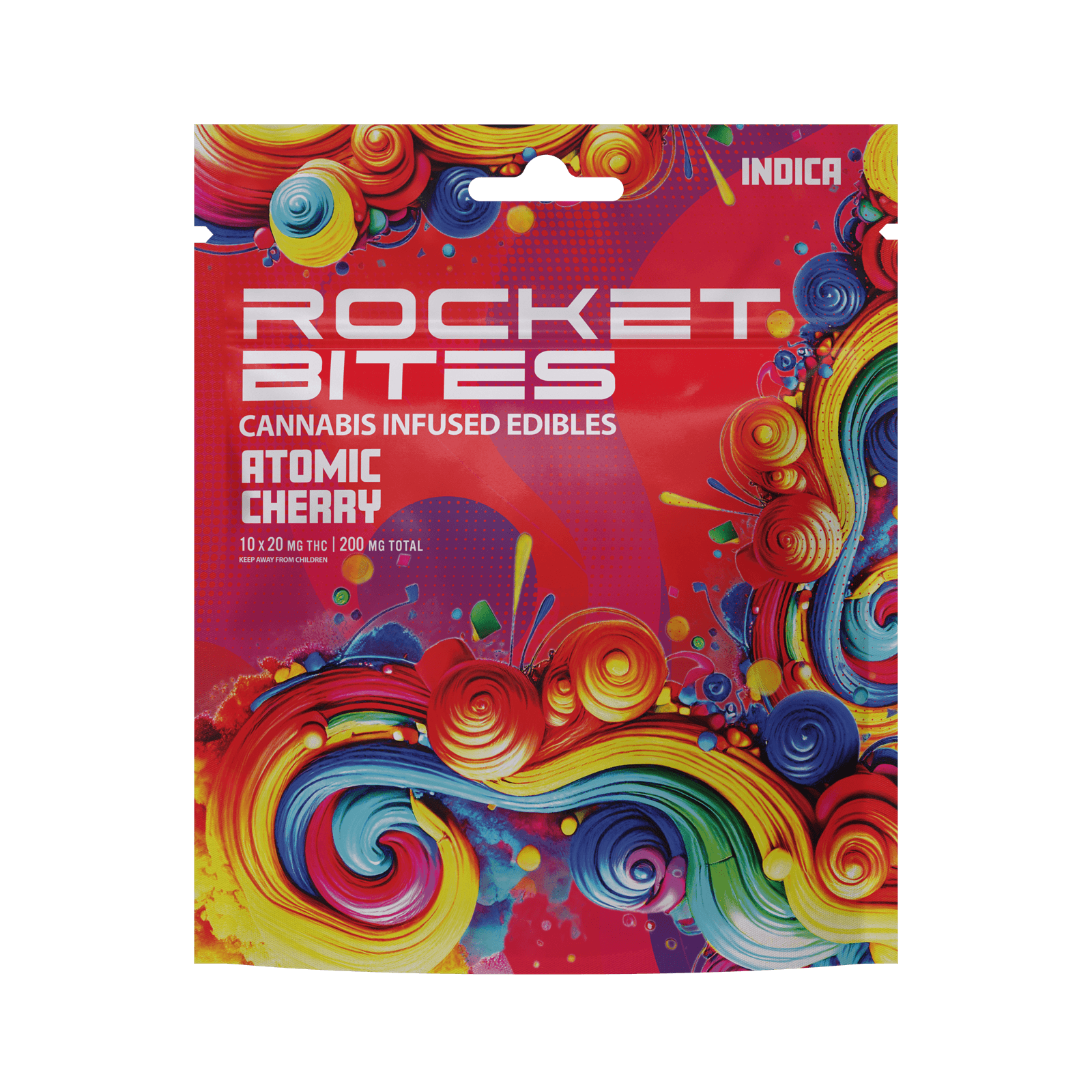 Bites Atomic Cherry Indica Gummies