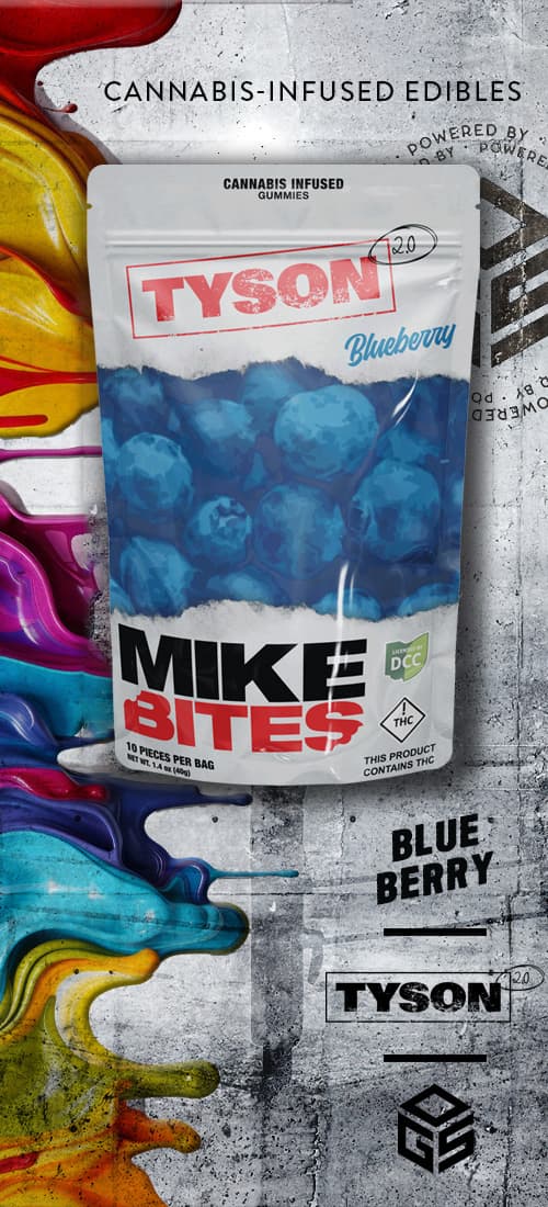 Blueberry Mike Bites - Gummies 10pk 100mg