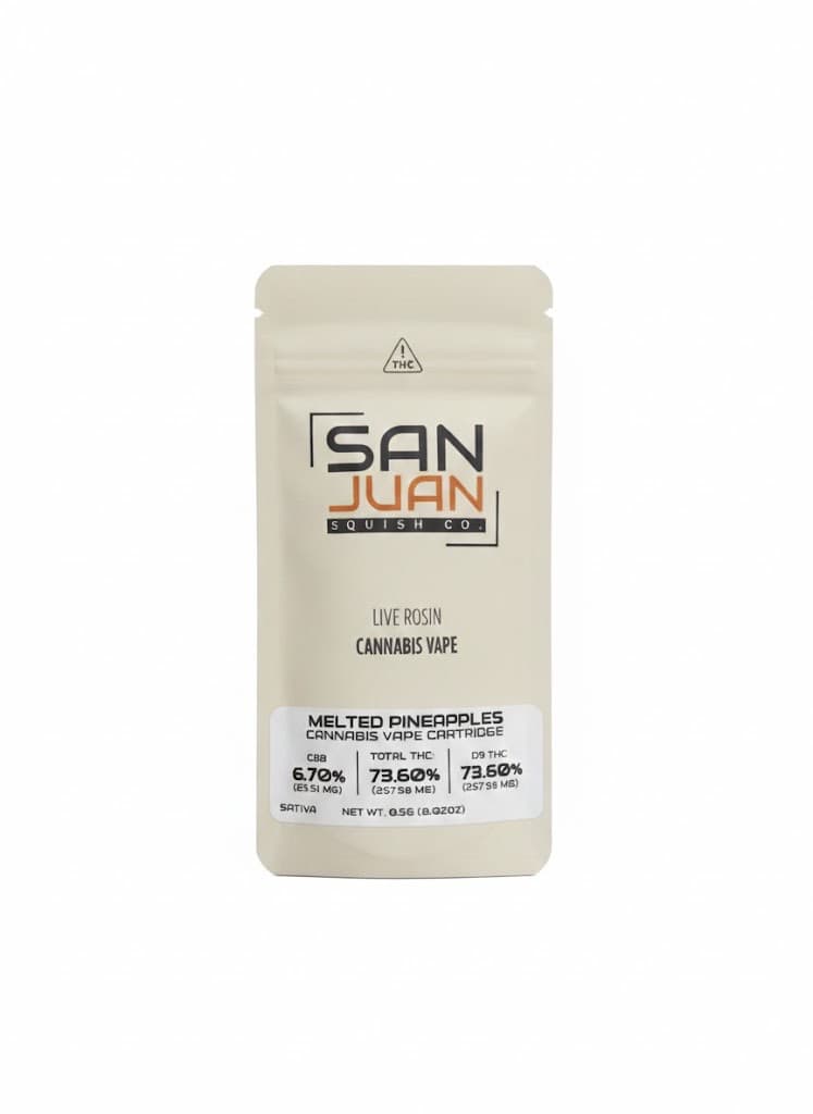 Live Rosin Melted Pineapples Cartridge
