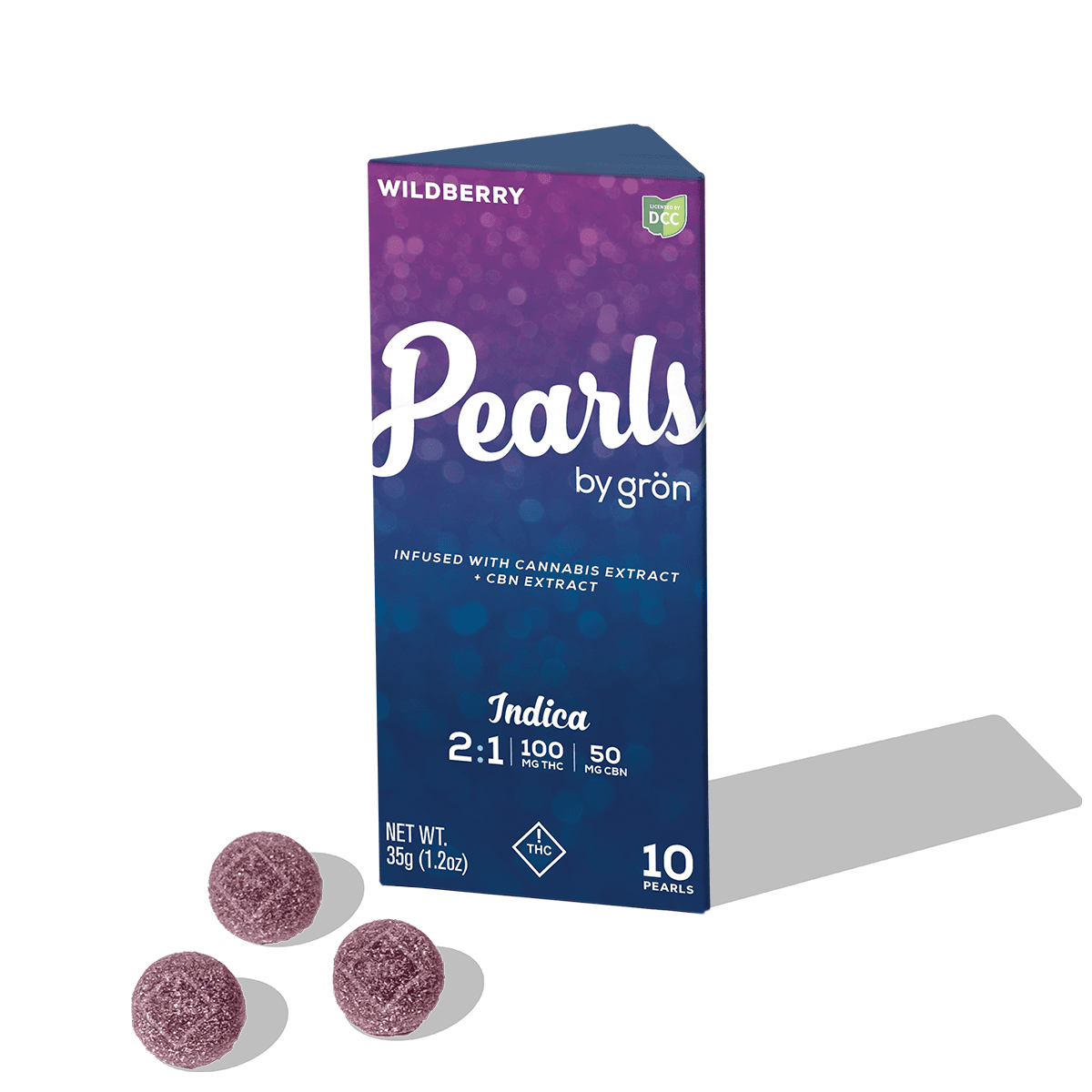 Gummies - Wildberry Pearls 2:1 THC:CBN (I) 100mg