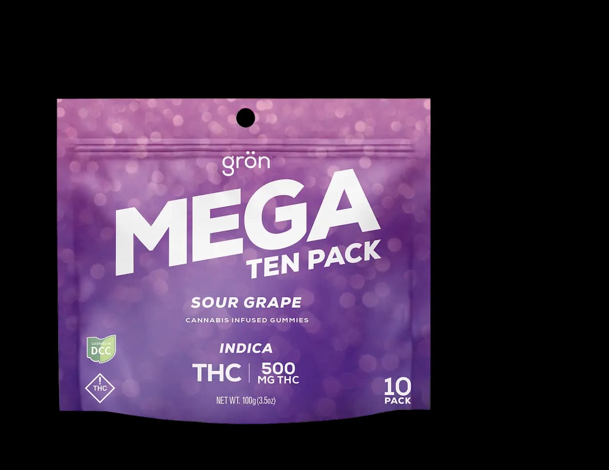 Gron - Sour Grape - Gummy Mega - 500mg 10pk