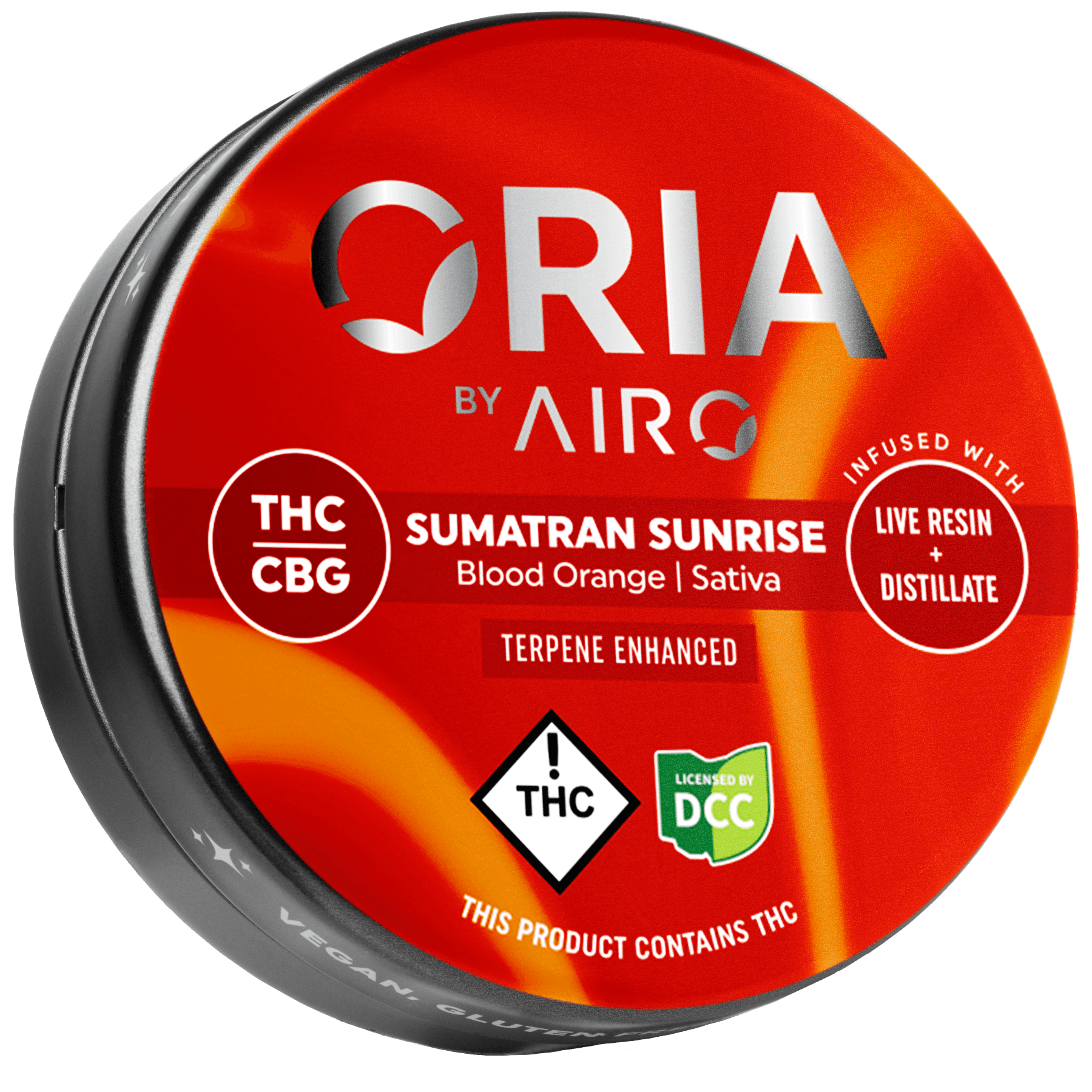 Sumatran Sunrise 1:2 CBG Live Resin Oria Gummies