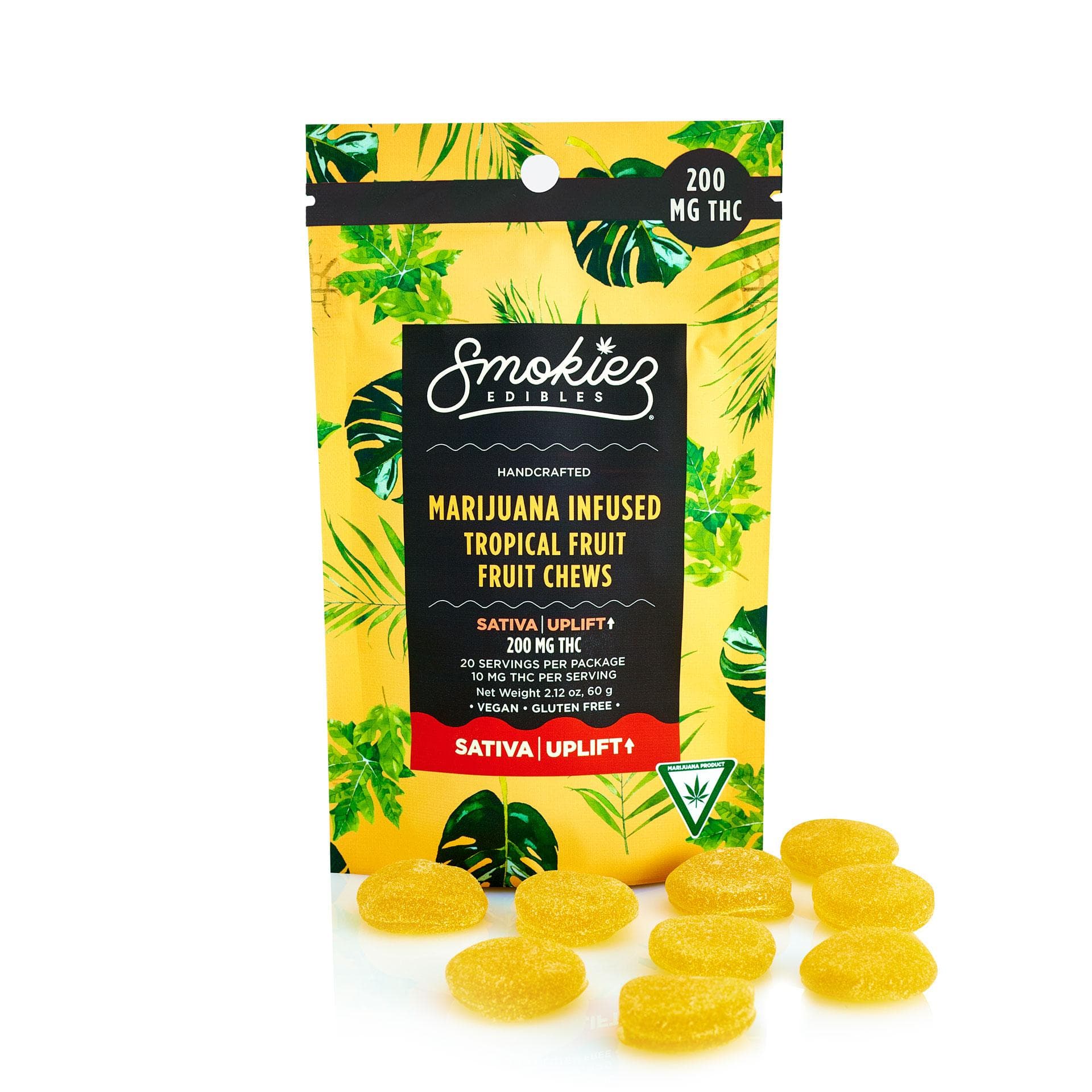 200mg Gummies | Sweet Tropical Fruit (Sativa)